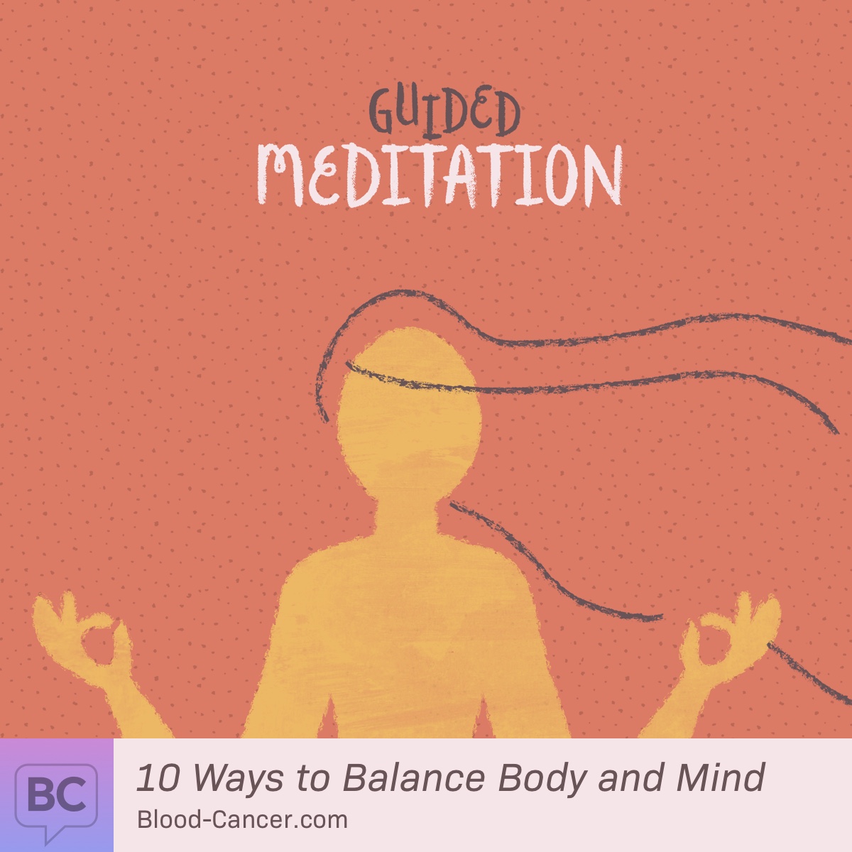 A person holds their arms in a meditative pose