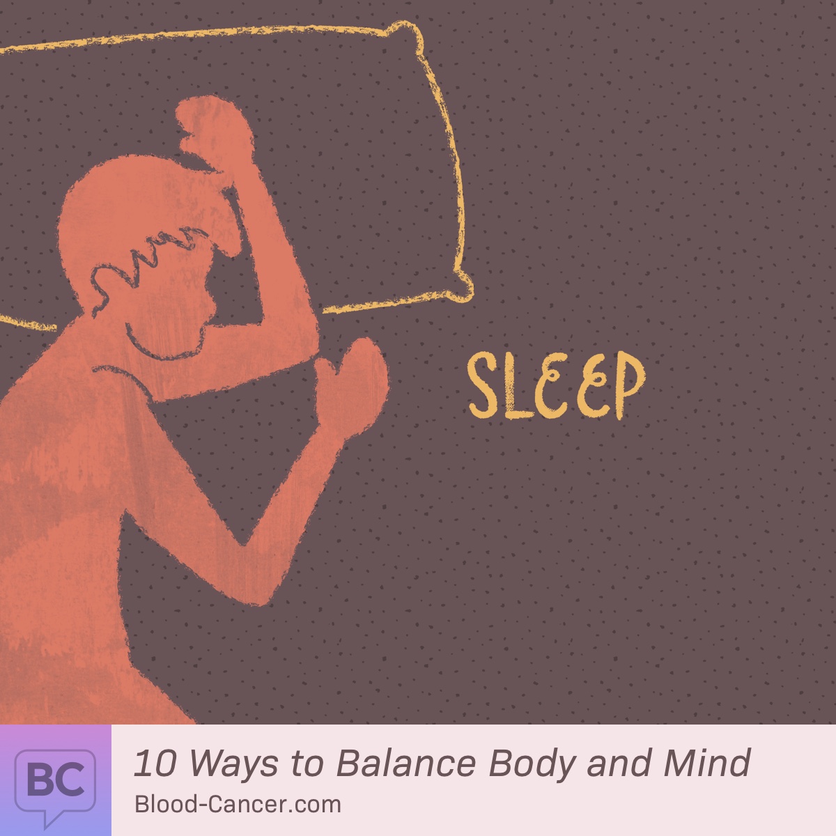 A person sleeping on their side